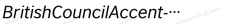 BritishCouncilAccent字体转换