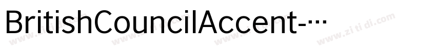 BritishCouncilAccent字体转换