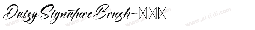 DaisySignatureBrush字体转换