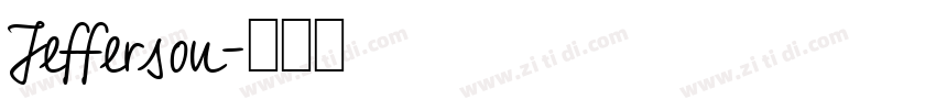 Jefferson字体转换