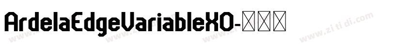 ArdelaEdgeVariableX0字体转换