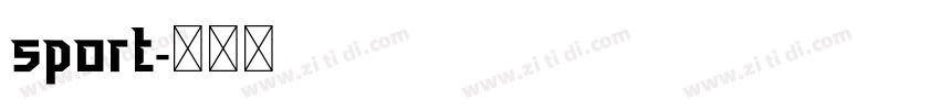 sport字体转换