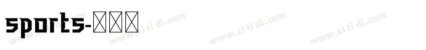 sports字体转换