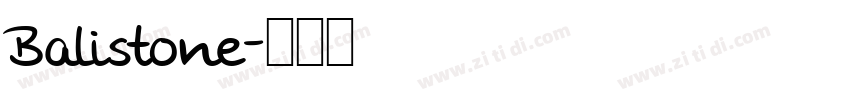 Balistone字体转换