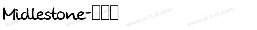 Midlestone字体转换