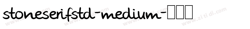 stoneserifstd-medium字体转换