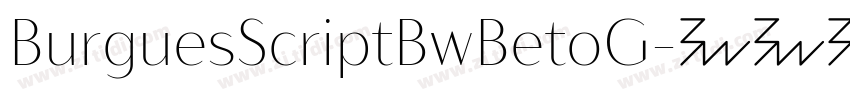 BurguesScriptBwBetoG字体转换