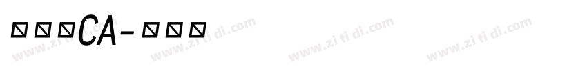 加拿大CA字体转换