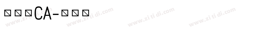 加拿大CA字体转换