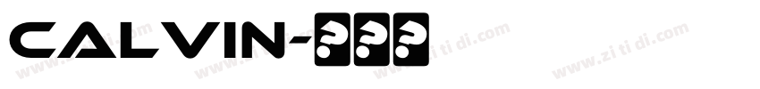 Calvin字体转换