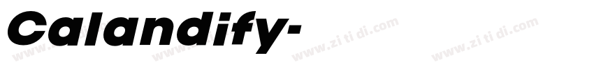 Calandify字体转换 Calandify字体转换