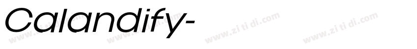 Calandify字体转换 Calandify字体转换