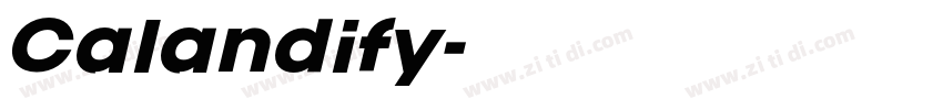 Calandify字体转换 Calandify字体转换