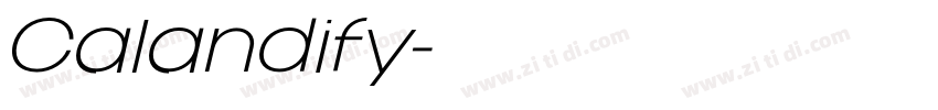Calandify字体转换 Calandify字体转换