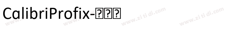 CalibriProfix字体转换