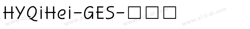 HYQiHei-GES字体转换