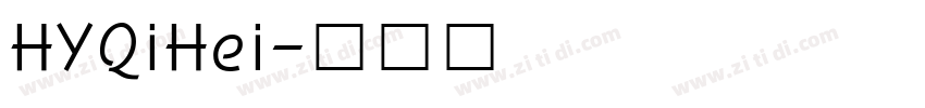 HYQiHei字体转换