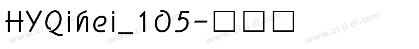 HYQihei_105字体转换