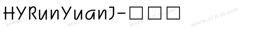 HYRunYuanJ字体转换
