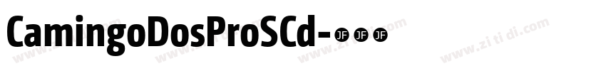 CamingoDosProSCd字体转换