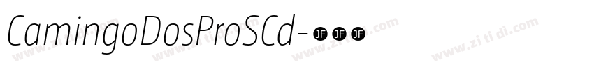 CamingoDosProSCd字体转换