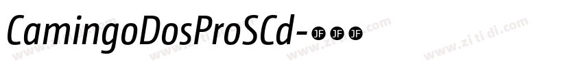 CamingoDosProSCd字体转换