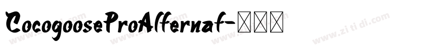 CocogooseProAlternat字体转换
