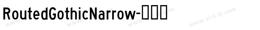 RoutedGothicNarrow字体转换