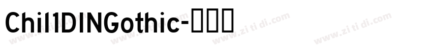 Chil1DINGothic字体转换