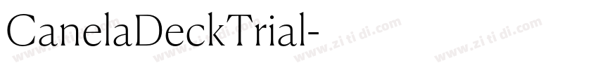 CanelaDeckTrial字体转换