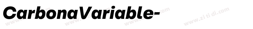 CarbonaVariable字体转换