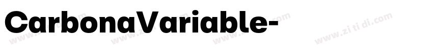 CarbonaVariable字体转换