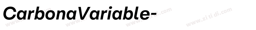 CarbonaVariable字体转换
