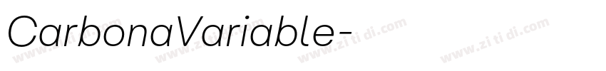 CarbonaVariable字体转换