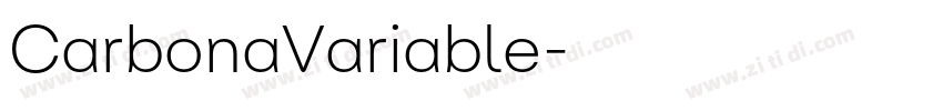 CarbonaVariable字体转换