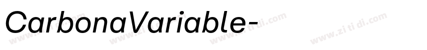 CarbonaVariable字体转换