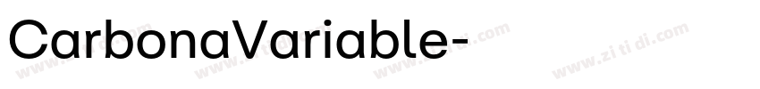 CarbonaVariable字体转换