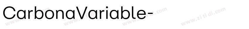 CarbonaVariable字体转换