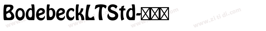 BodebeckLTStd字体转换