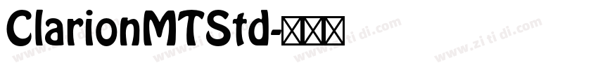 ClarionMTStd字体转换
