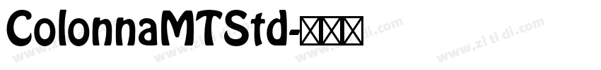 ColonnaMTStd字体转换