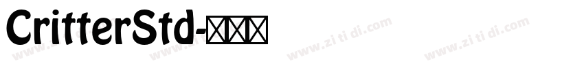 CritterStd字体转换