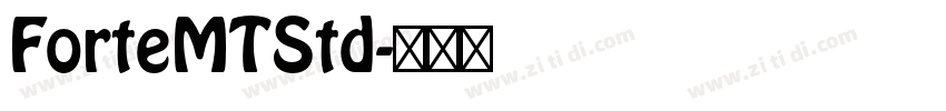 ForteMTStd字体转换