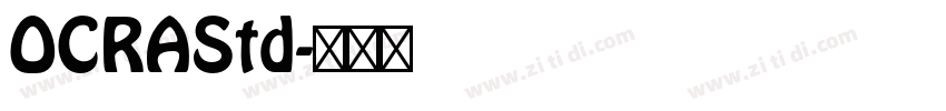 OCRAStd字体转换
