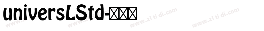 universLStd字体转换