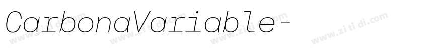 CarbonaVariable字体转换