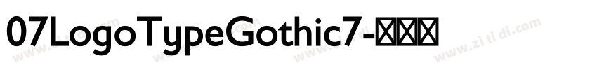 07LogoTypeGothic7字体转换