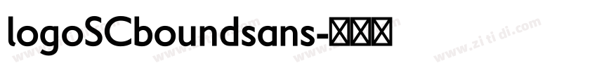 logoSCboundsans字体转换