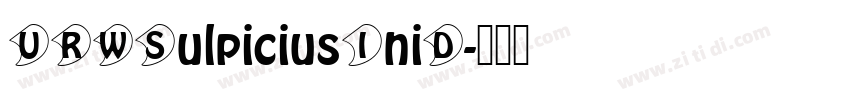 URWSulpiciusIniD字体转换