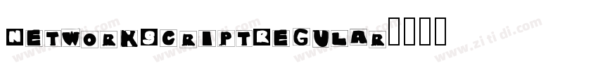 NetworkScriptRegular字体转换